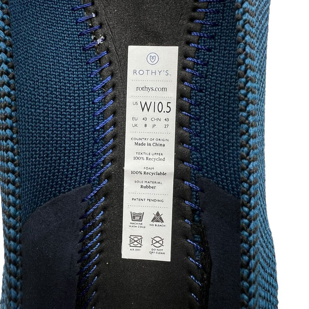 Rothy’s The Point Deep Teal Python Retired Unicor… - image 5